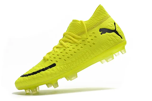 Puma Future Z أصفر فلورسنت أسود أرض صلبة أحذية كرة القدم 12
