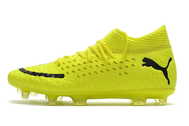 Puma Future Z أصفر فلورسنت أسود أرض صلبة أحذية كرة القدم 13