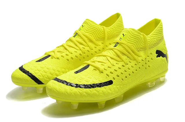 Puma Future Z أصفر فلورسنت أسود أرض صلبة أحذية كرة القدم 14