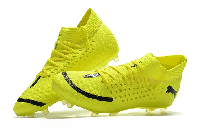 Puma Future Z أصفر فلورسنت أسود أرض صلبة أحذية كرة القدم 15