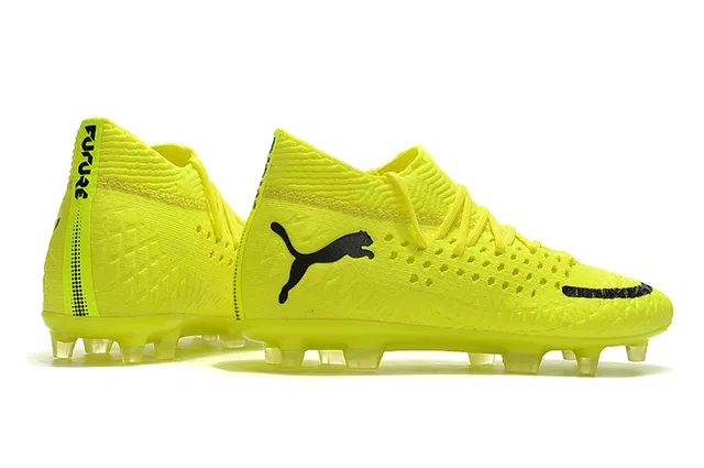 Puma Future Z أصفر فلورسنت أسود أرض صلبة أحذية كرة القدم 18