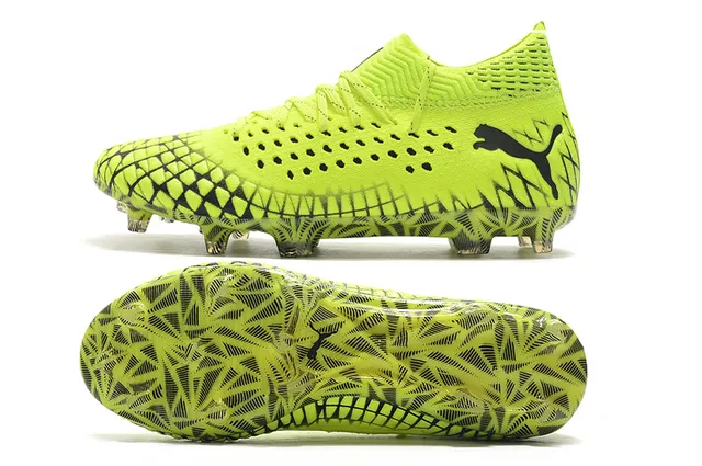 Puma Future Z أصفر فلورسنت أسود أرض صلبة أحذية كرة القدم 19