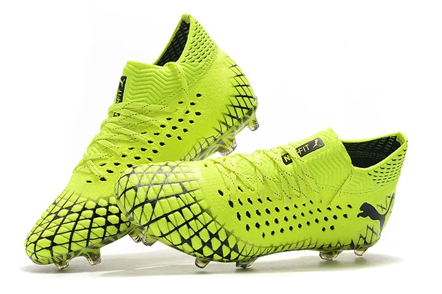 Puma Future Z أصفر فلورسنت أسود أرض صلبة أحذية كرة القدم 24