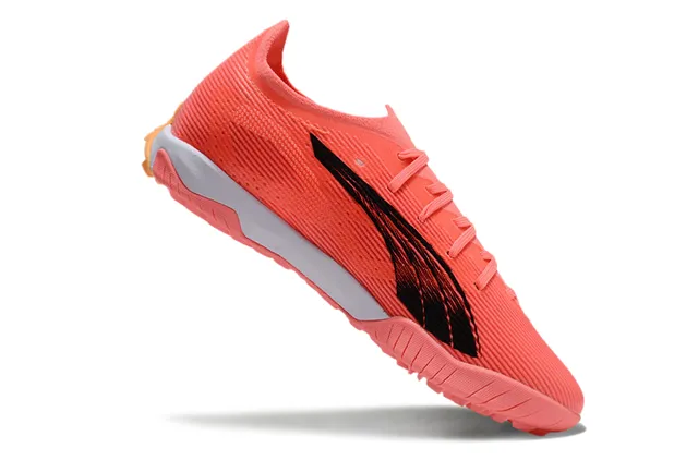 Puma Future Z Laranja Rosa Parte Superior Malha Acanalada Gradiente Formstrip Sapatos de Futebol Turf 3