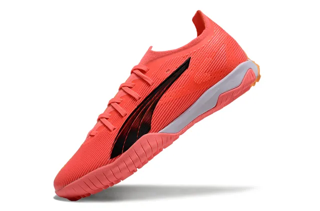 Puma Future Z Laranja Rosa Parte Superior Malha Acanalada Gradiente Formstrip Sapatos de Futebol Turf 4