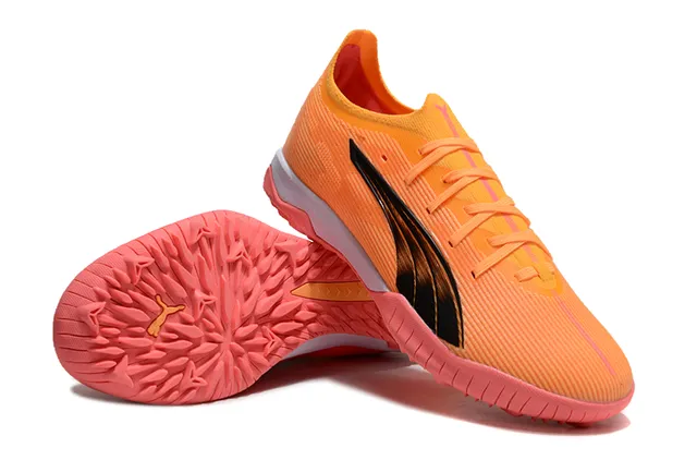 Puma Future Z Laranja Rosa Parte Superior Malha Acanalada Gradiente Formstrip Sapatos de Futebol Turf 5