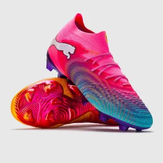 Puma Future Z Pink Multicolor Knitted Gradient Upper Sock-Fit Collar Firm-Ground Soccer Shoes