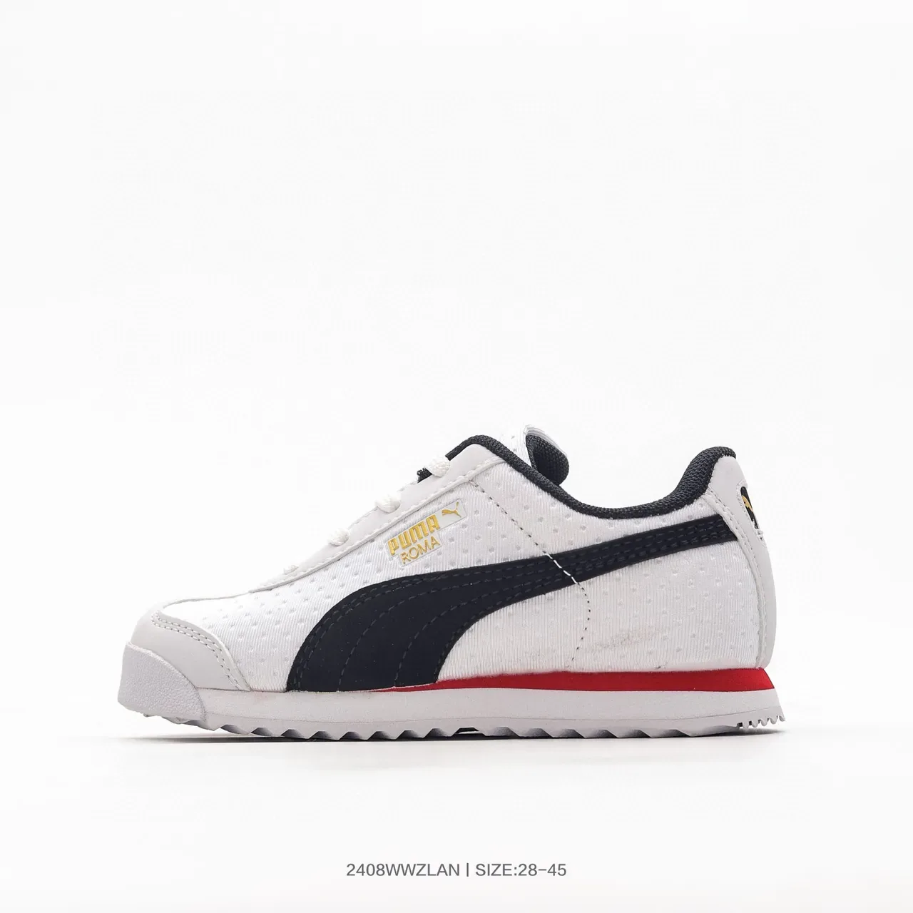 Puma Roma White Cream Teal Yellow Lifestyle Sneakers 5