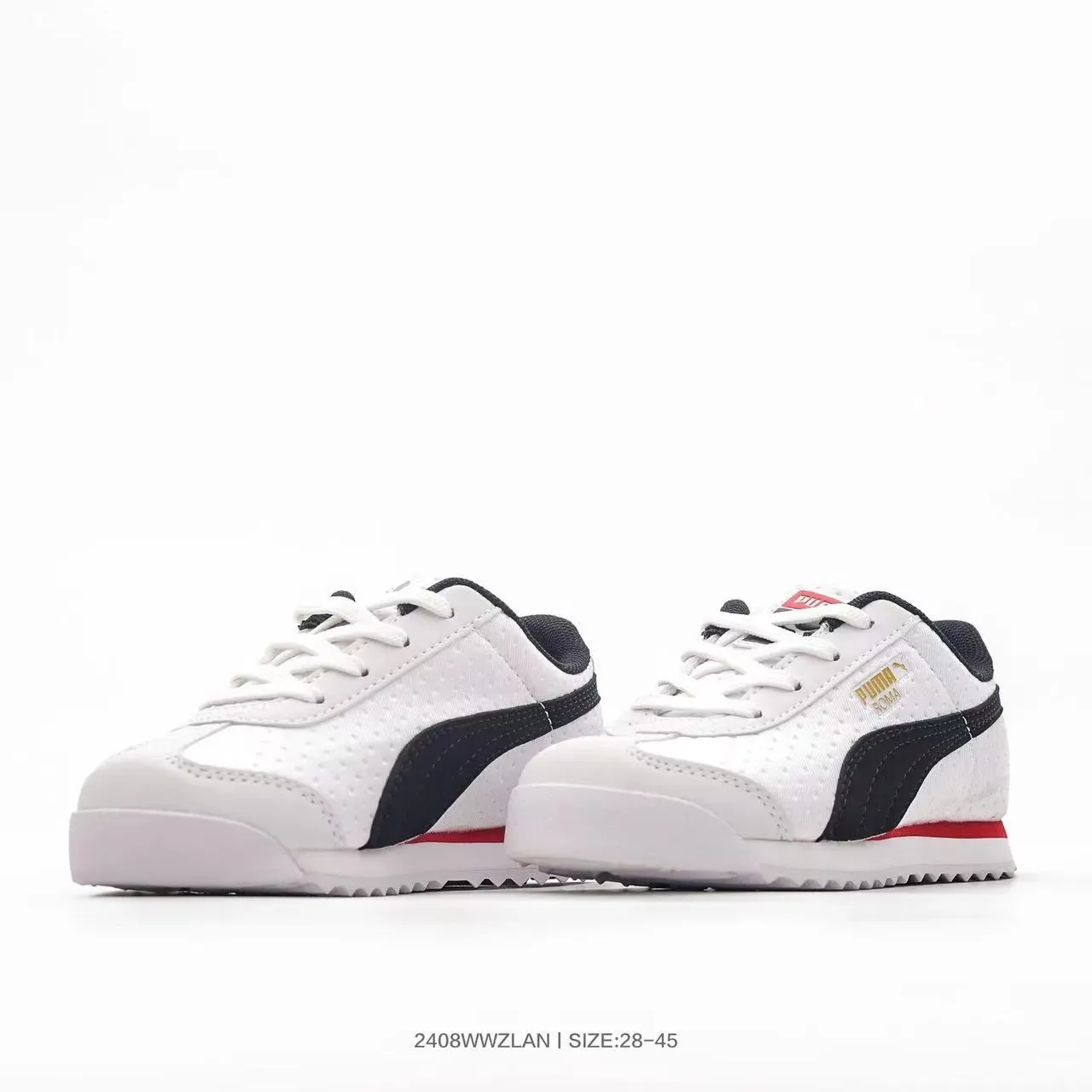 Puma Roma White Cream Teal Yellow Lifestyle Sneakers 23