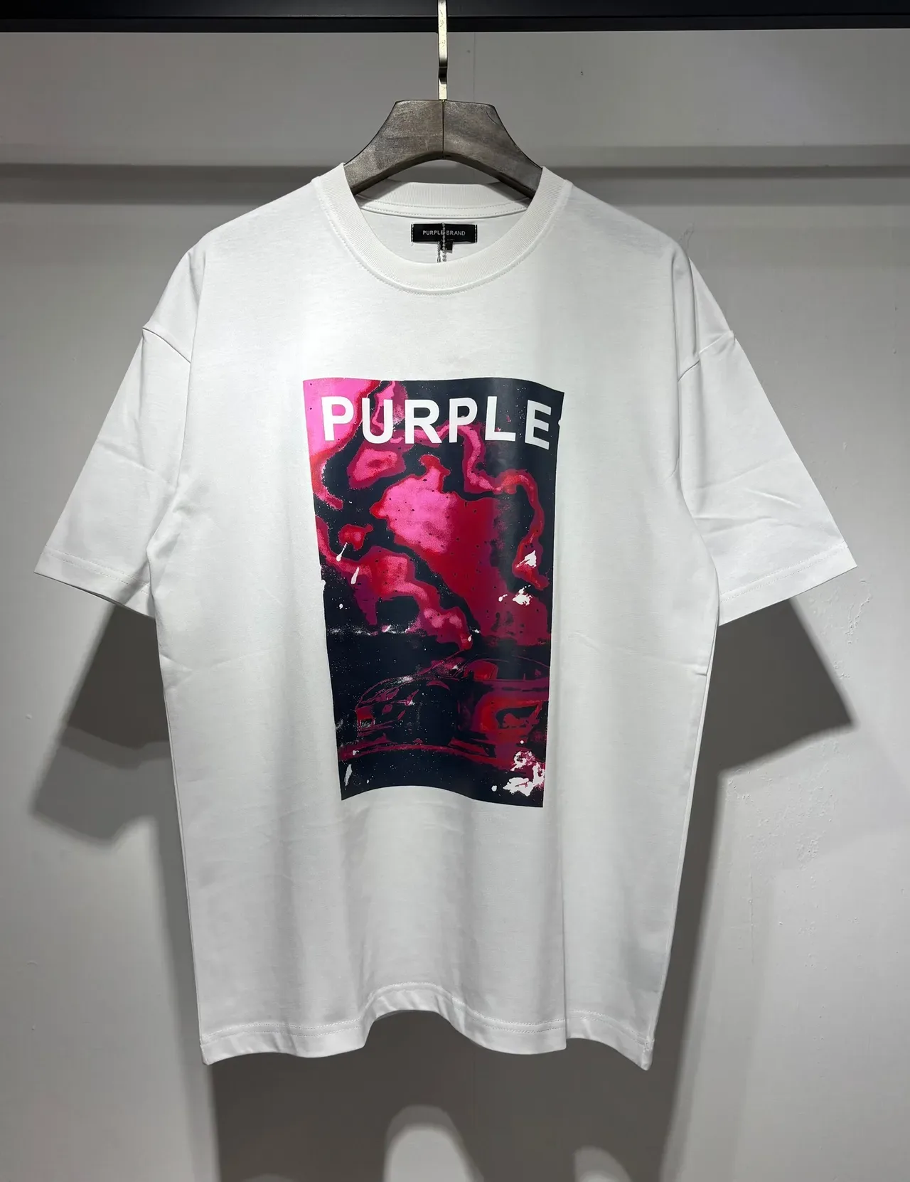 Camiseta oversized estampa gráfica Purple Brand 4