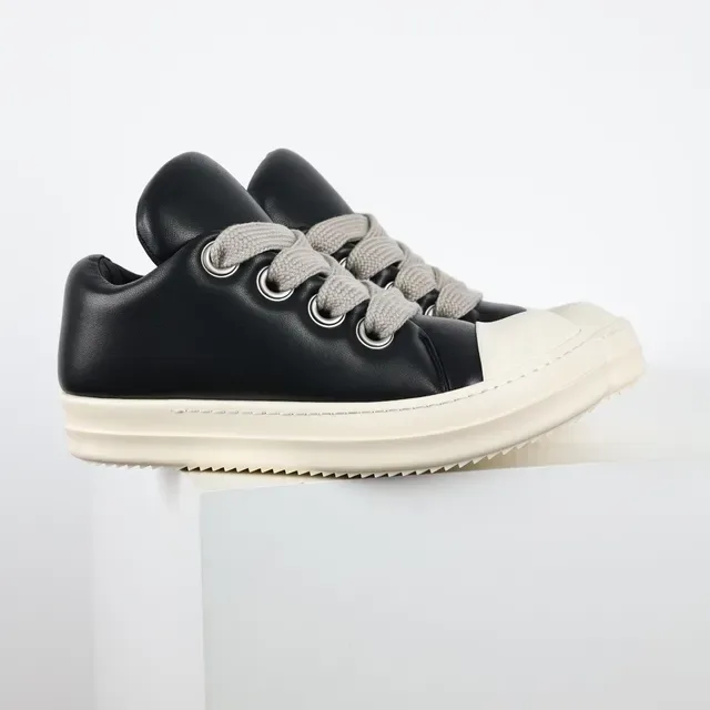 Rick Owens DRKSHDW Geobasket Noir et Off-White sneakers lifestyle 3