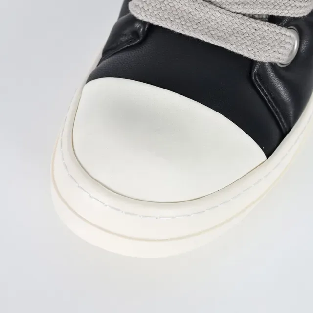 Rick Owens DRKSHDW Geobasket Noir et Off-White sneakers lifestyle 5