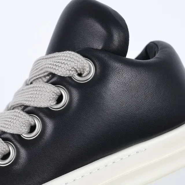 Rick Owens DRKSHDW Geobasket Noir et Off-White sneakers lifestyle 6