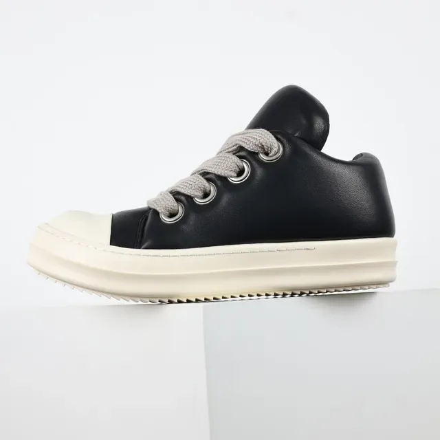 Rick Owens DRKSHDW Geobasket Noir et Off-White sneakers lifestyle 9