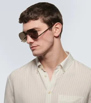 Saint Laurent 矩形平顶太阳镜 2