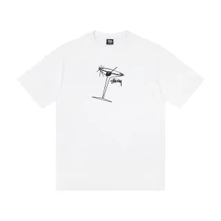 Camiseta gráfica Stussy com taça de martini
