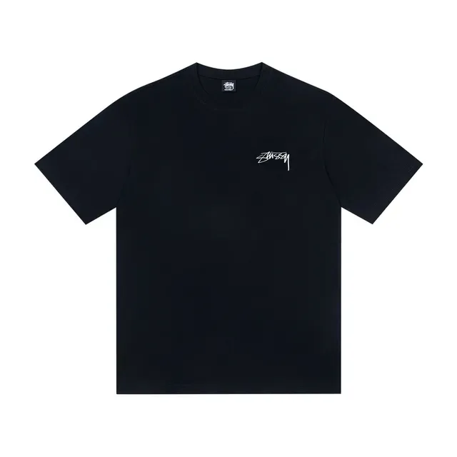 Stussy Spider सफेद और काला ग्राफिक टी-शर्ट 6