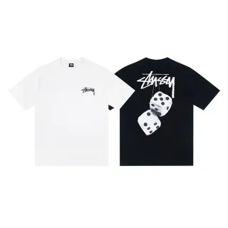 Camiseta Stussy Stock Logo estampa de dados