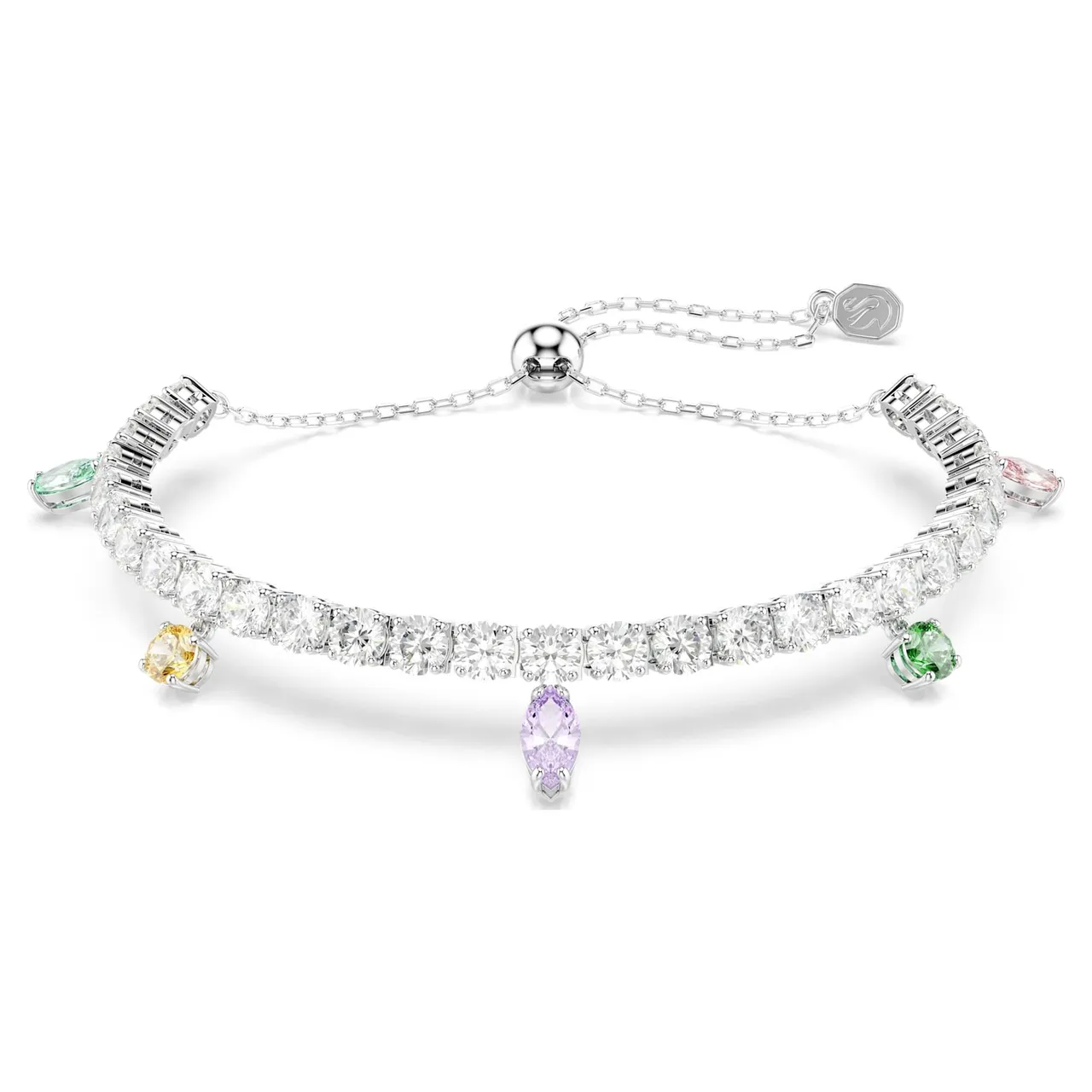 Swarovski Dragonfly Multi-Gemstone Silver-Tone قلادة 3