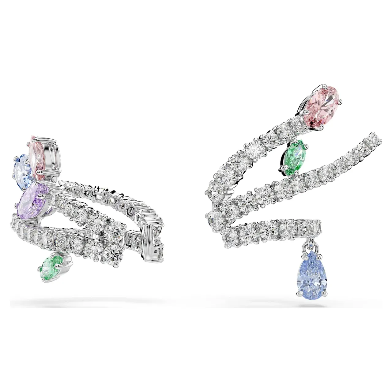 Swarovski Dragonfly Multi-Gemstone Silver-Tone قلادة 6