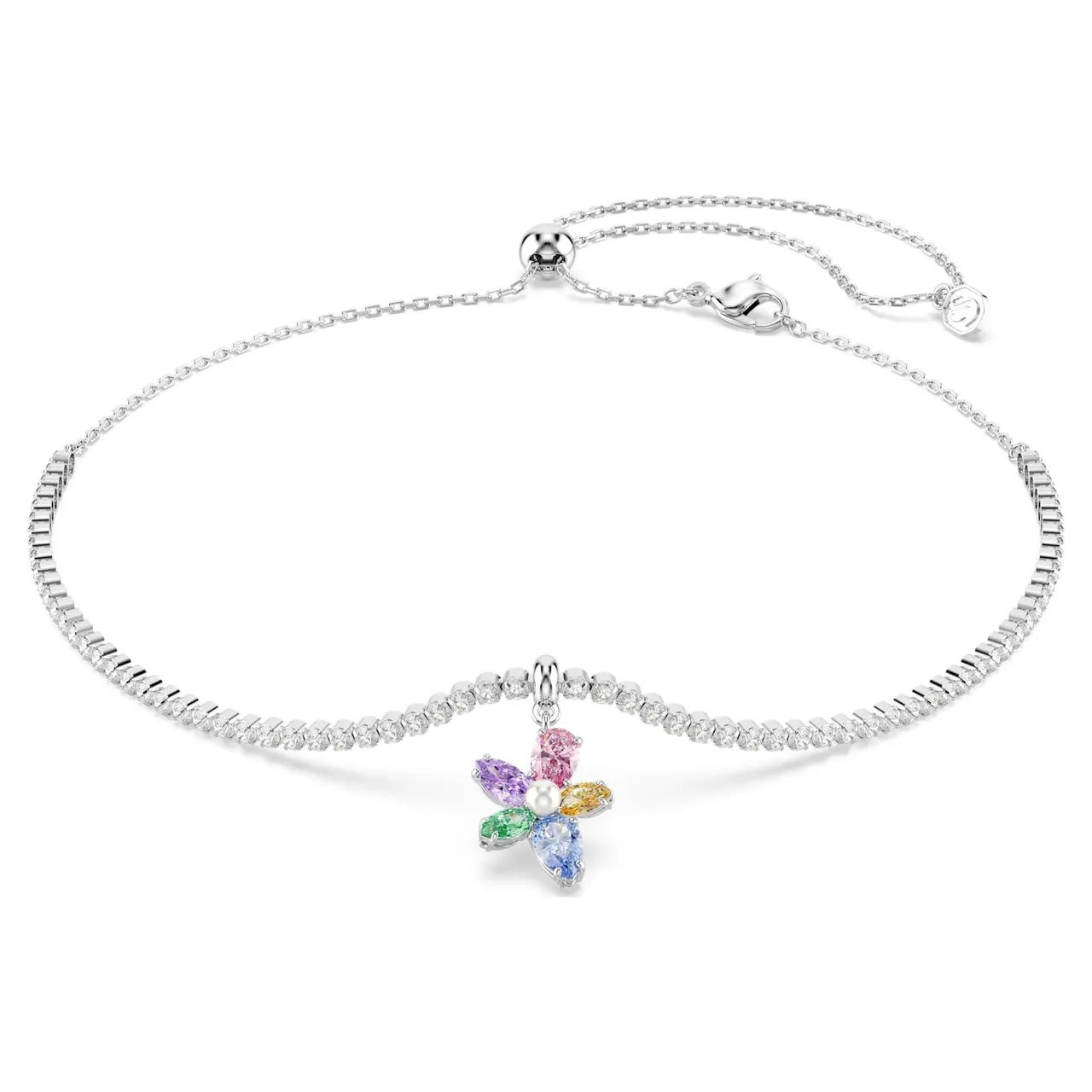 Swarovski Dragonfly Multi-Gemstone Silver-Tone قلادة 7