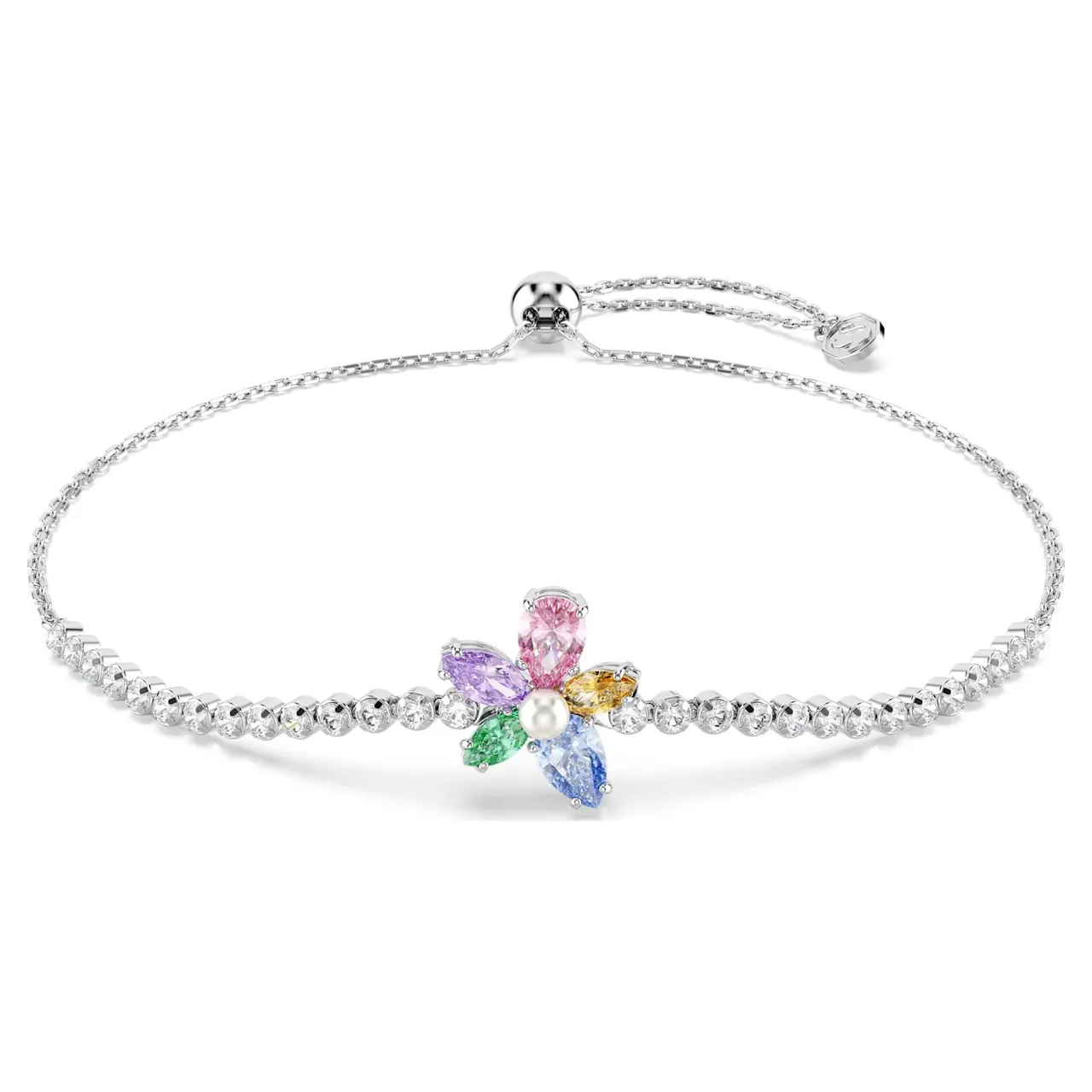 Swarovski Dragonfly Multi-Gemstone Silver-Tone قلادة 8