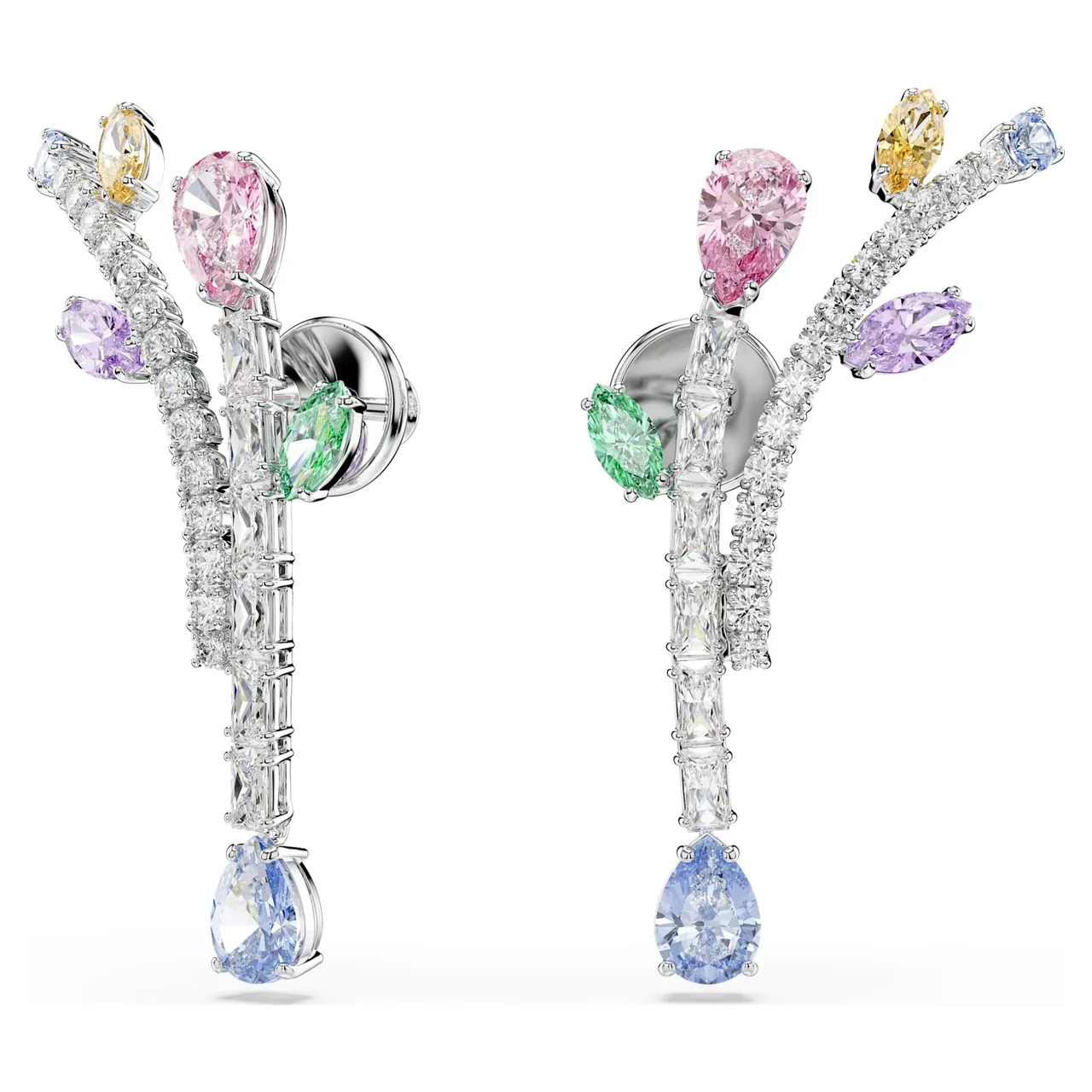 Swarovski Dragonfly Multi-Gemstone Silver-Tone قلادة 9