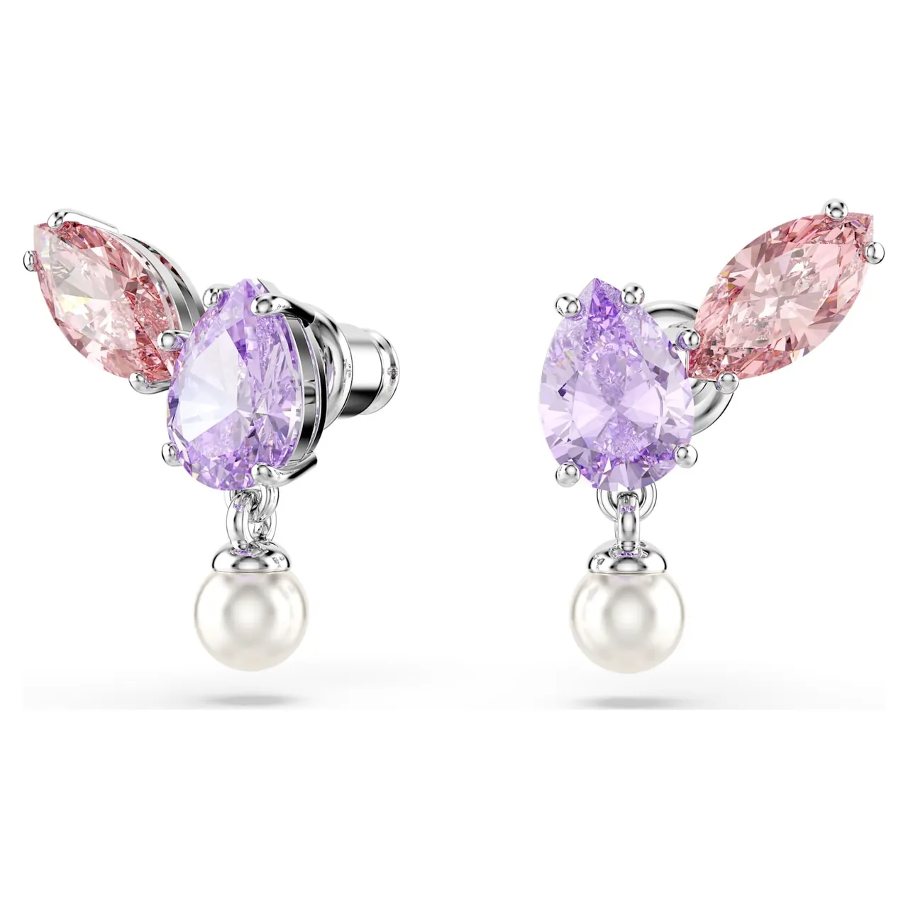 Swarovski Dragonfly Multi-Gemstone Silver-Tone قلادة 10