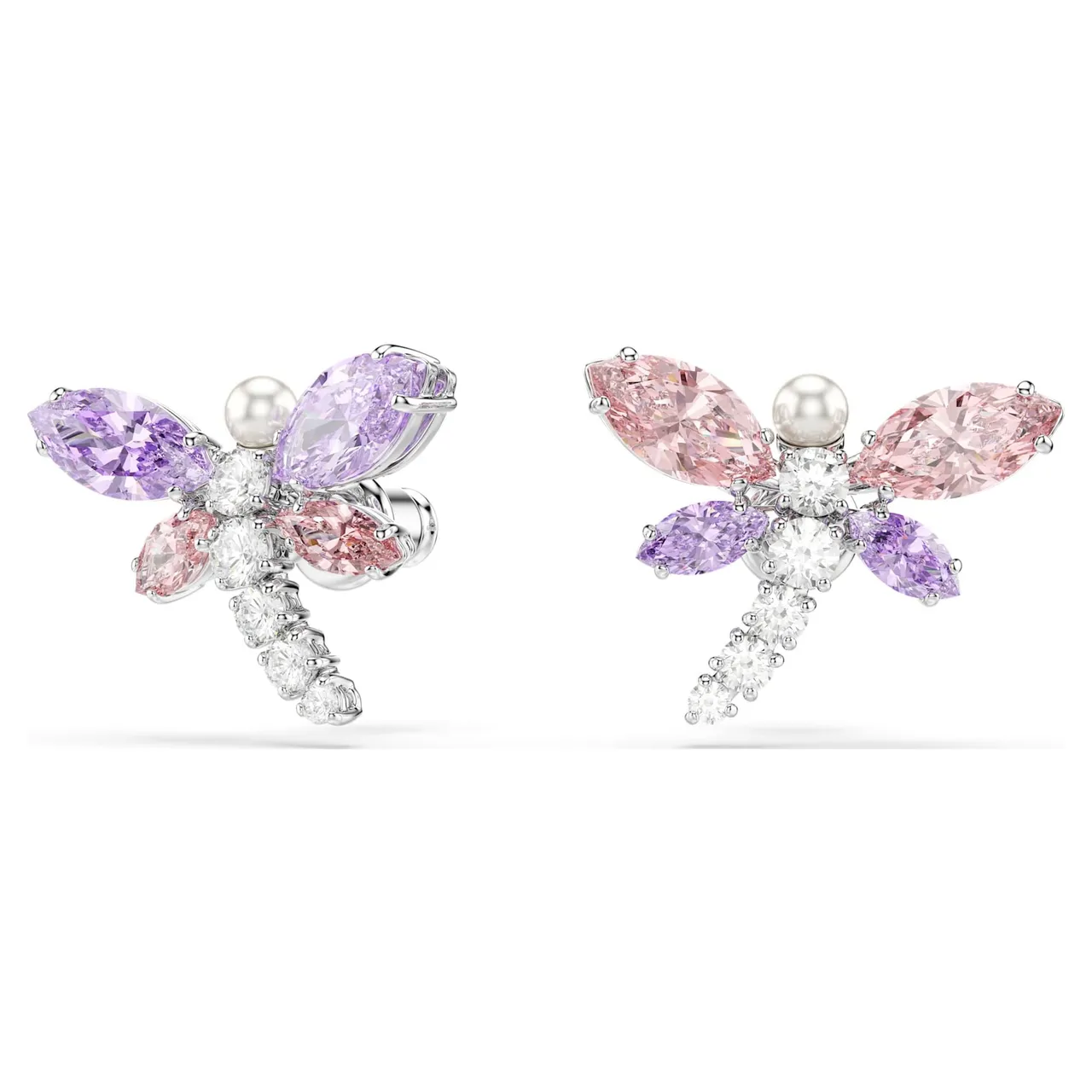 Swarovski Dragonfly Multi-Gemstone Silver-Tone قلادة 12