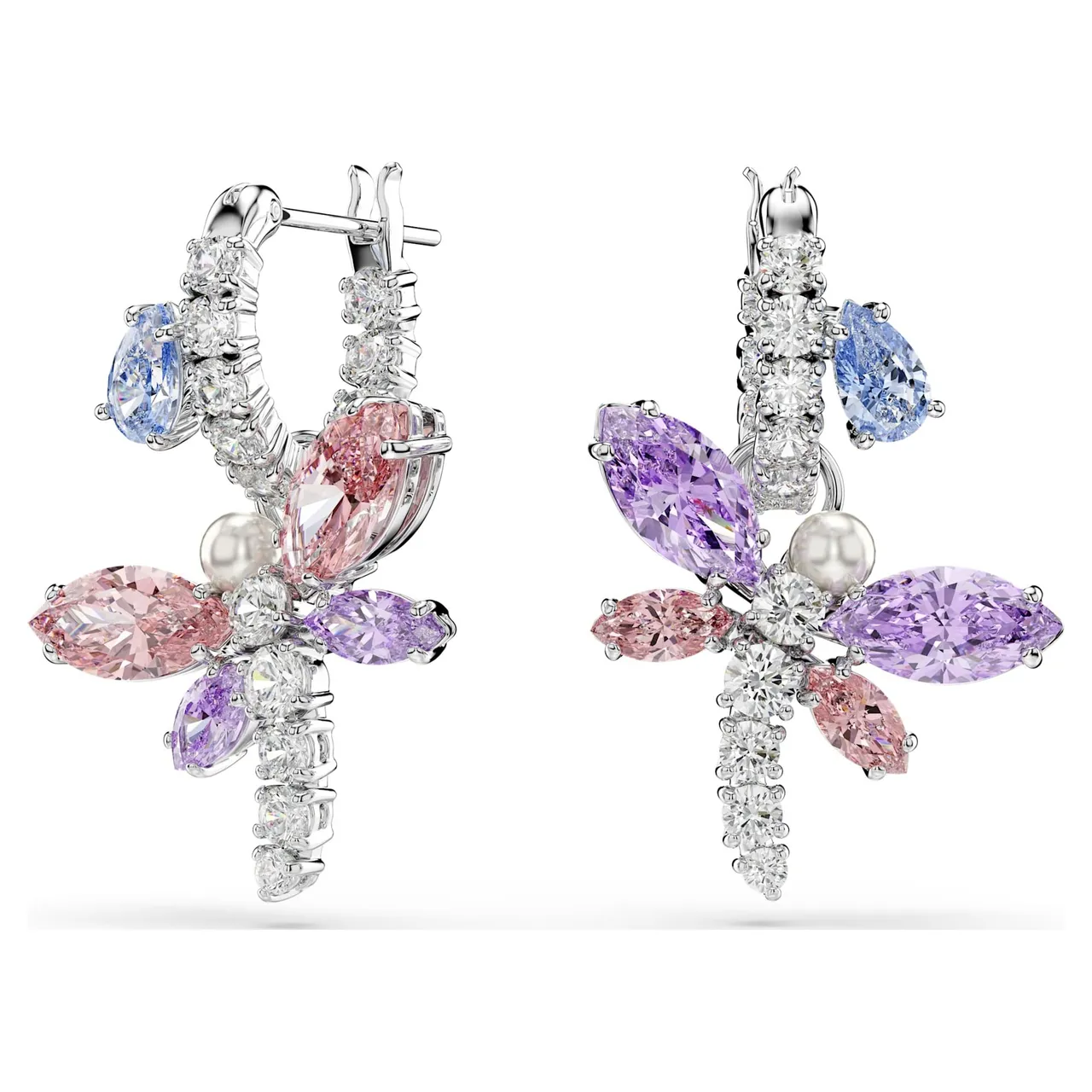 Swarovski Dragonfly Multi-Gemstone Silver-Tone قلادة 13