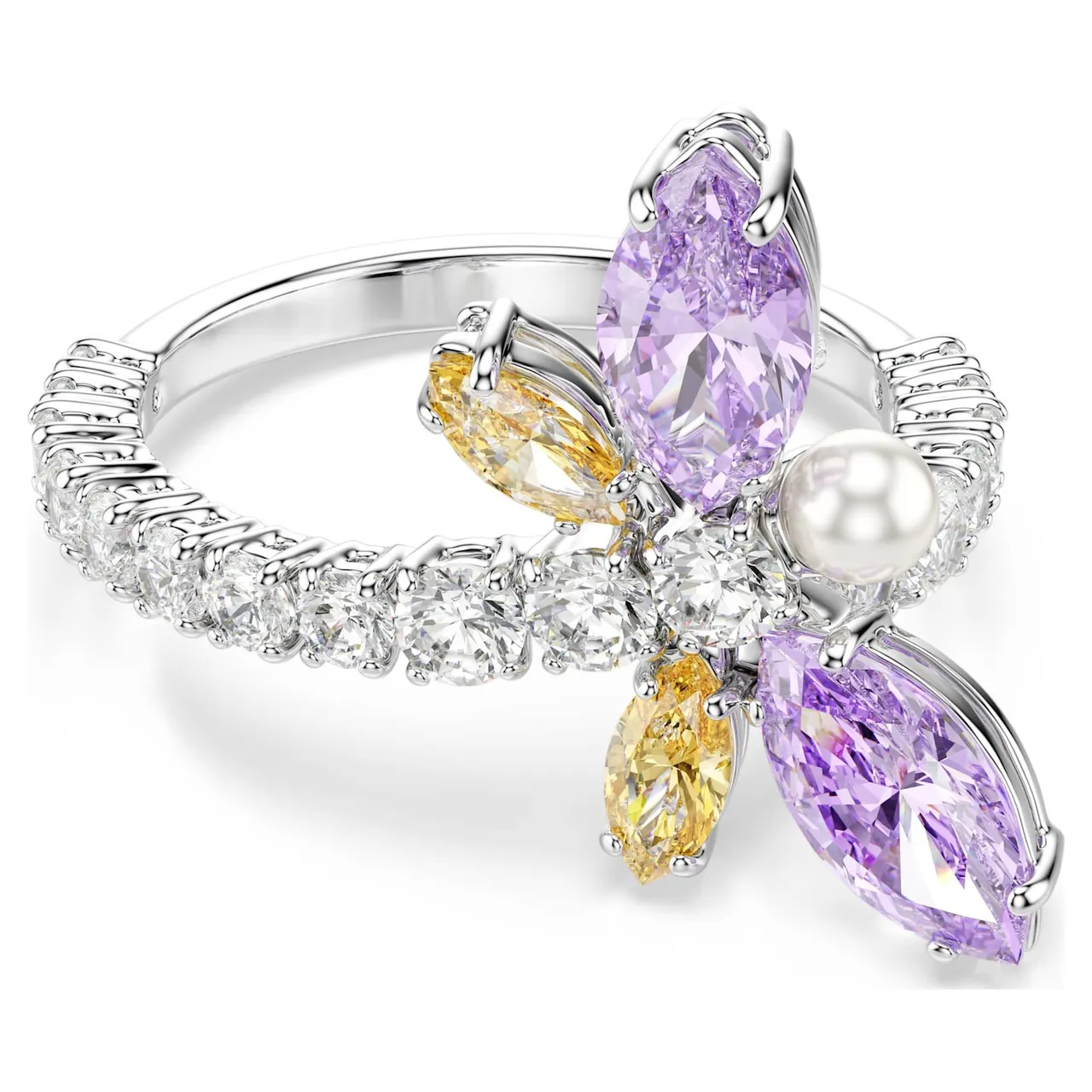 Swarovski Dragonfly Multi-Gemstone Silver-Tone قلادة 14