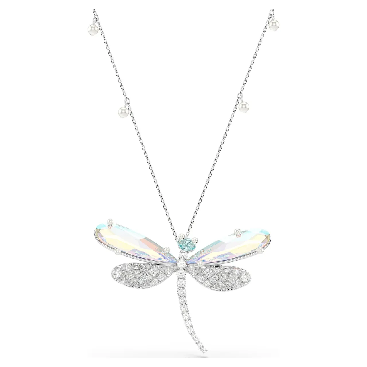Swarovski Dragonfly Multi-Gemstone Silver-Tone قلادة 16