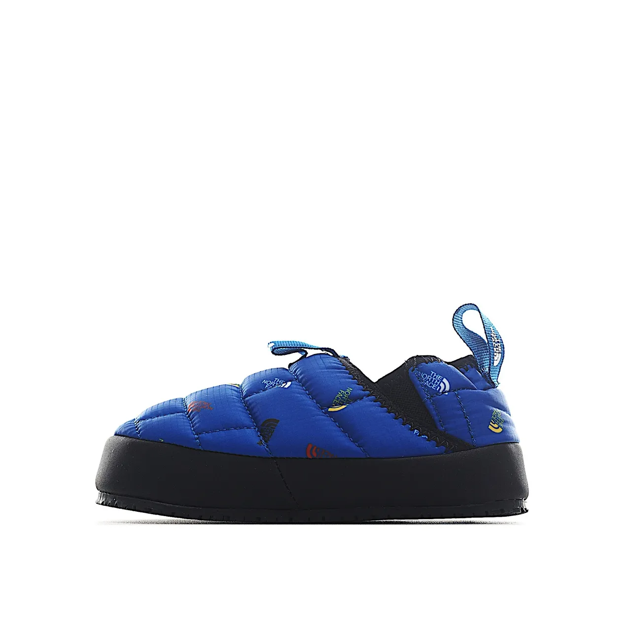 The North Face Nuptse Slipper أحذية كاجوال زرقاء سوداء الجزء العلوي المبطن المعزول بناء slip-on 16