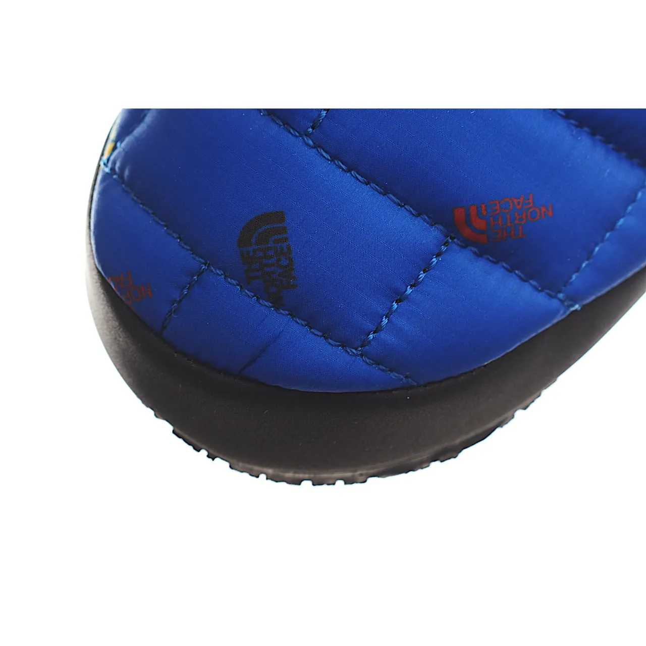 The North Face Nuptse Slipper أحذية كاجوال زرقاء سوداء الجزء العلوي المبطن المعزول بناء slip-on 22