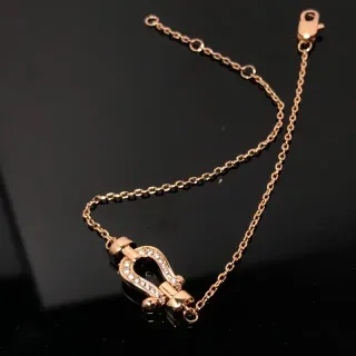 Tiffany & Co. HardWear Gold Silver Chain Horseshoe-Shaped Pendant Necklace