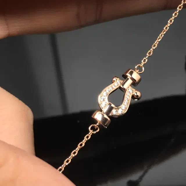 Tiffany & Co. HardWear Cadena de oro y plata con colgante en forma de herradura 4