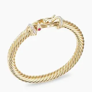 Tiffany & Co. HardWear Twisted Cable हीर और रत्न कंगन