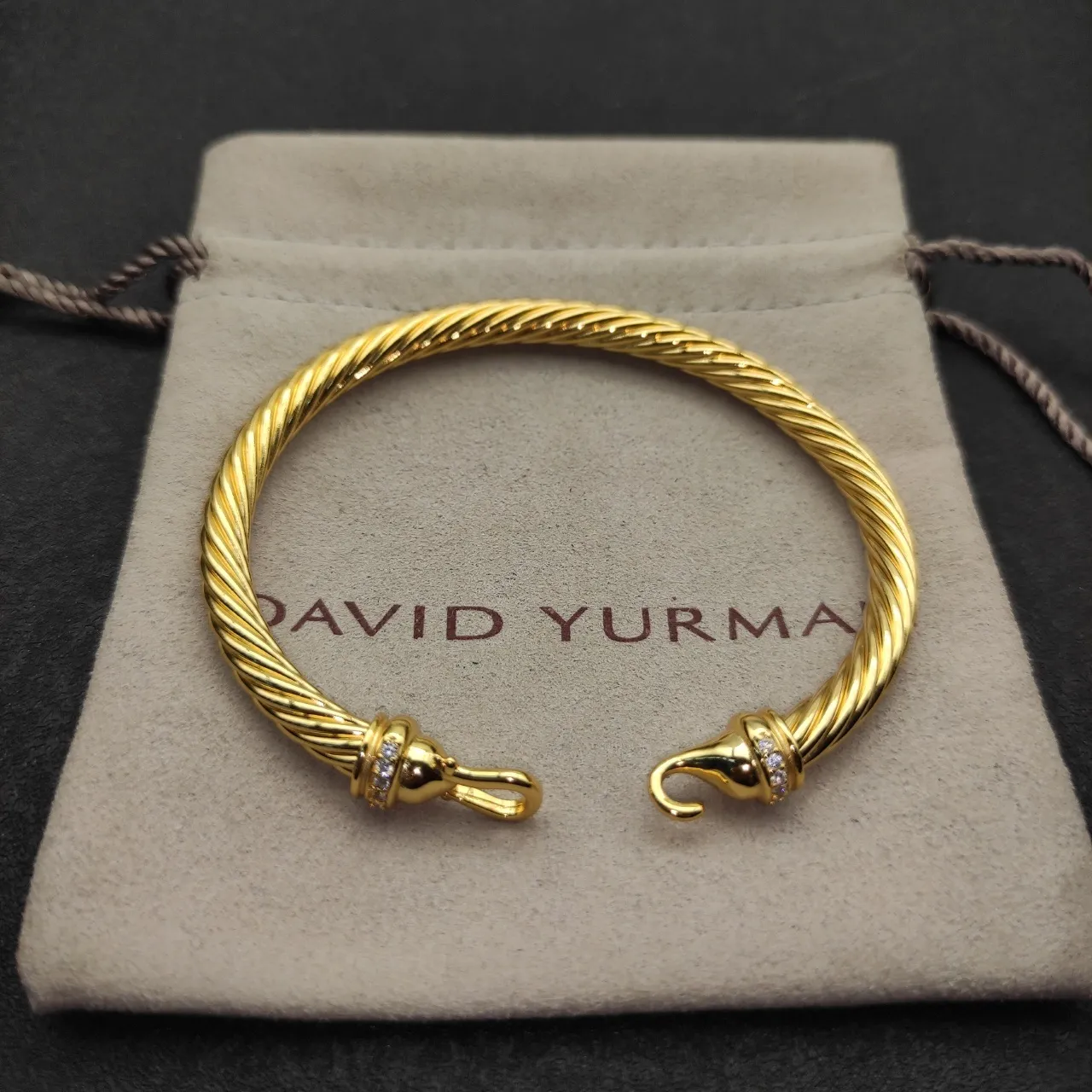 Tiffany & Co. HardWear Twisted Rope Pavé Diamond Bracelet 7