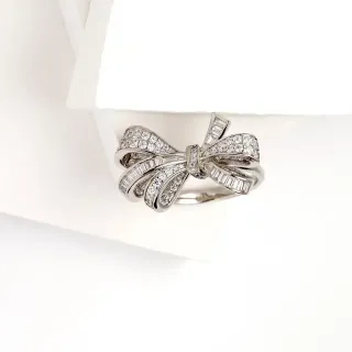 Tiffany & Co. Return to Tiffany Bow Pavé Diamond Ring