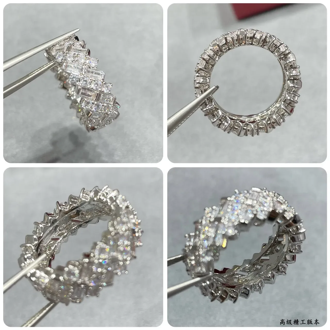 Tiffany & Co. T Bague à diamants en zigzag avec coupe baguette 5