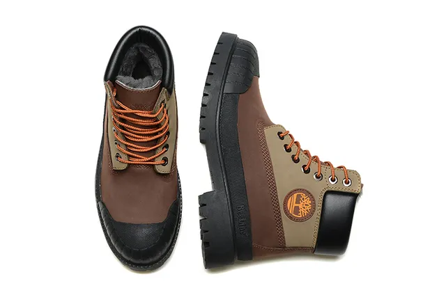 Timberland Premium 6-Inch بني وزيتون حذاء عمل 12