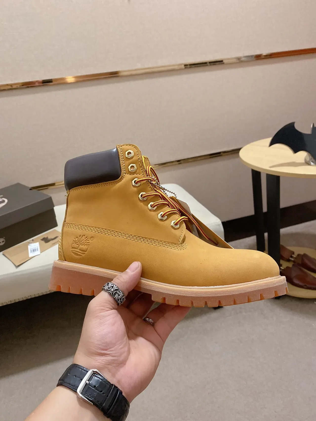 Timberland Premium Bottes de travail nubuck wheat 6 pouces 4