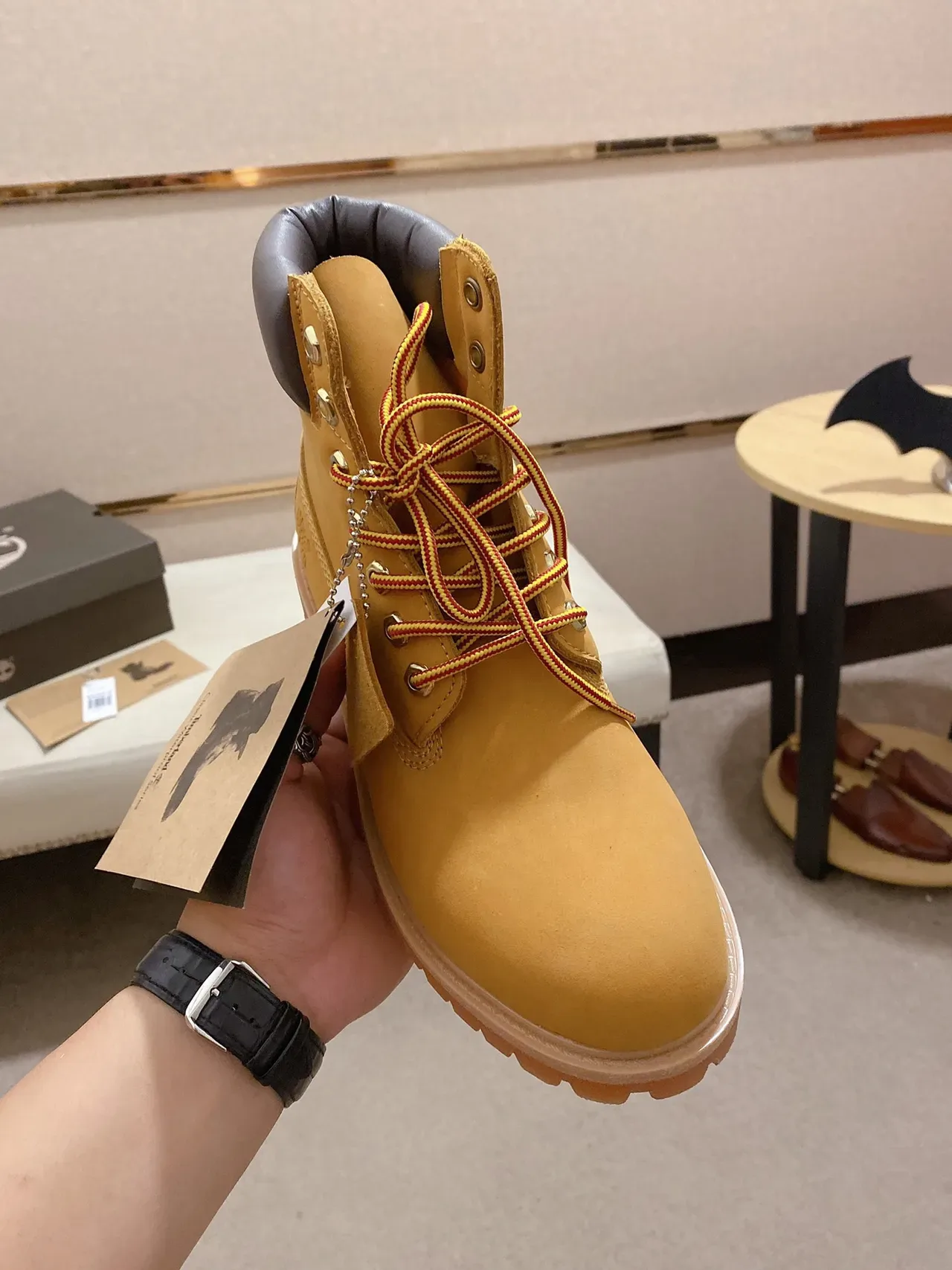 Timberland Premium Bottes de travail nubuck wheat 6 pouces 5