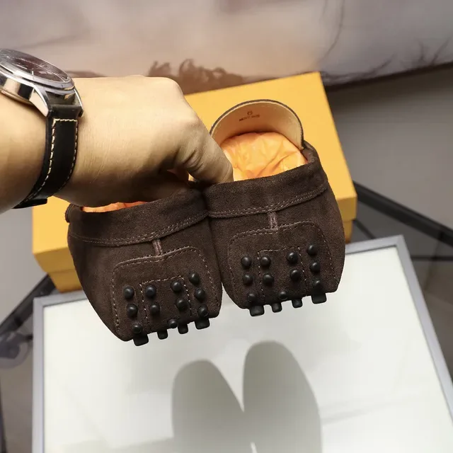 टॉड्स गोम्मिनो भूरा सूड H-Buckle लोफर 2