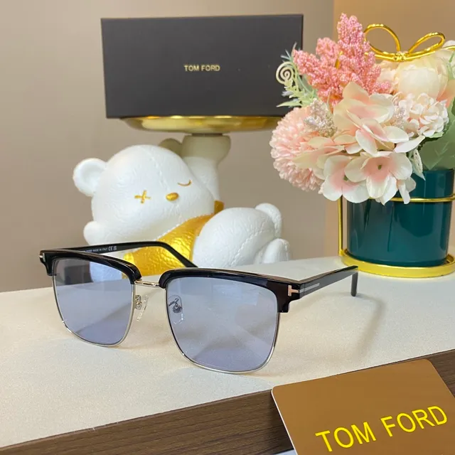 Tom Ford FT0841 Mason Gafas de Sol Negro y Oro Semi-Rimless 6