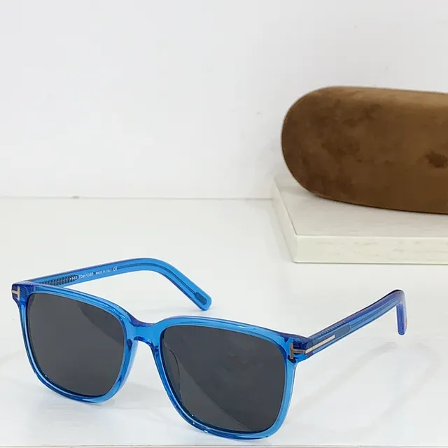Tom Ford Rectangular Translucent Olive Green Lens Sunglasses 3