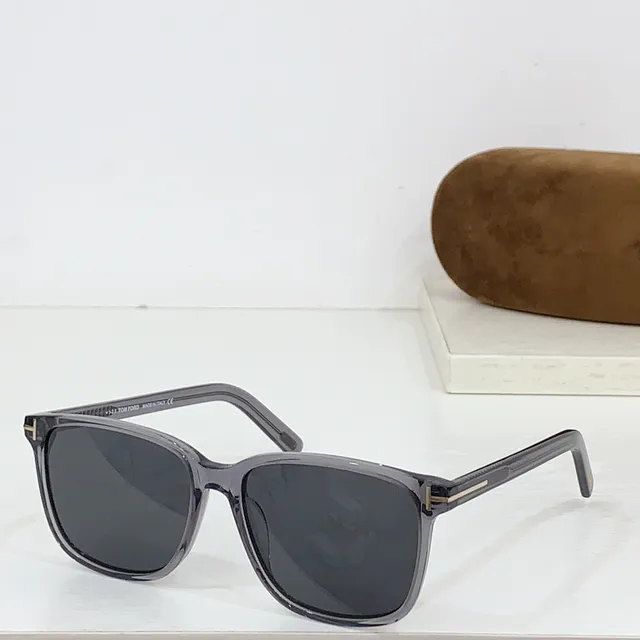 Tom Ford Rectangular Translucent Olive Green Lens Sunglasses 5