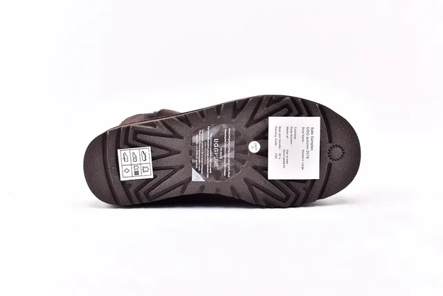 UGG Classic Mini 棕色麂皮羊毛内里雪靴 13