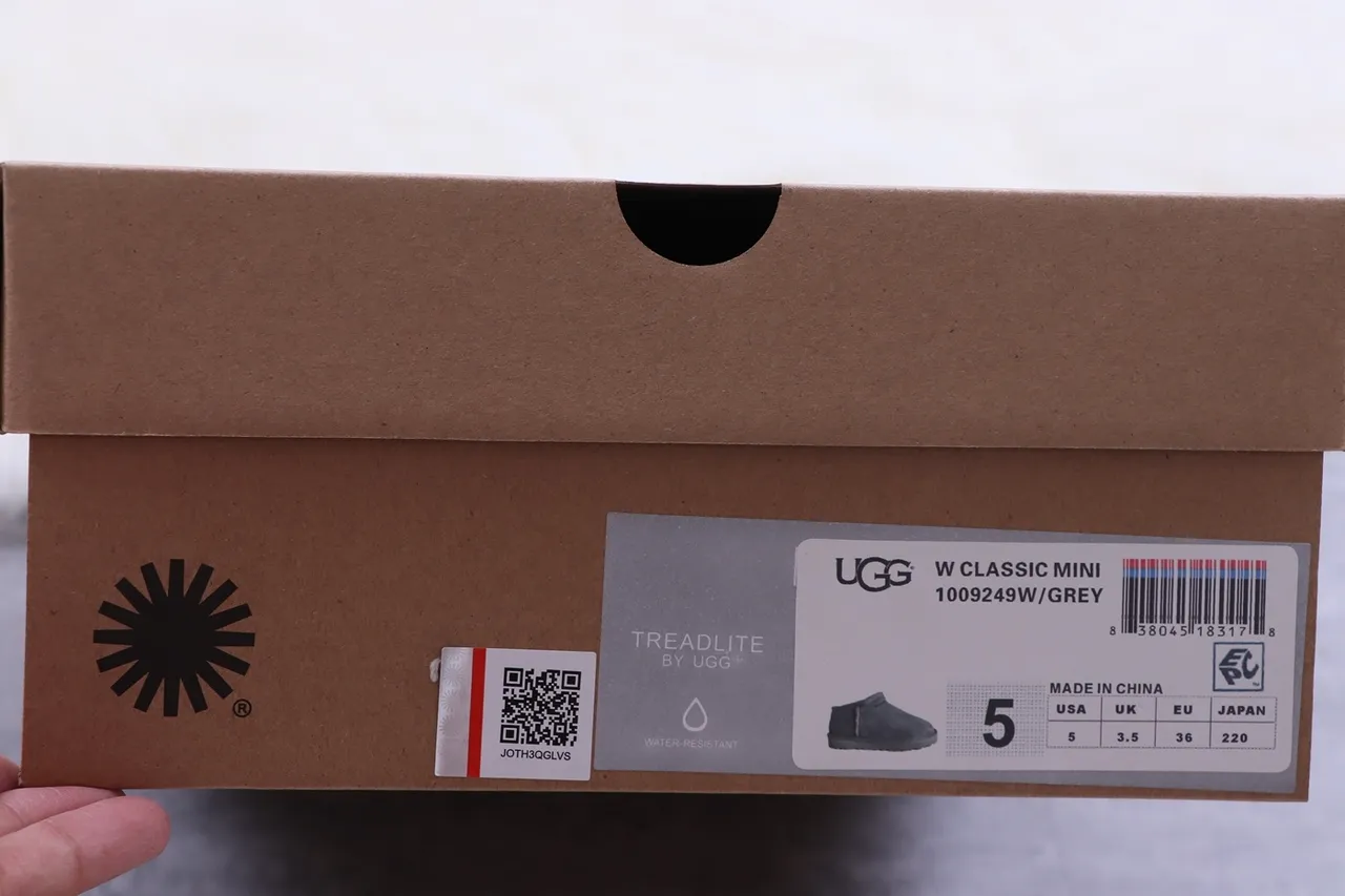 UGG Classic Short Charcoal Gray Suede Snow Boots 2