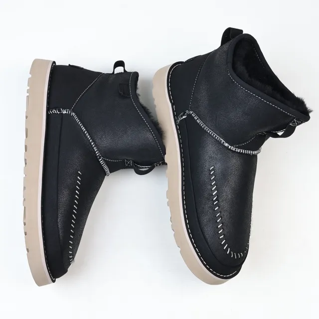 UGG Tasman Black Shearling-Lined Snow Boots 3